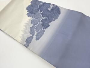 風景模様織出し名古屋帯